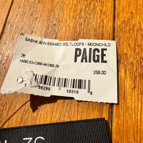 PAIGE High Rise Wide Leg Classic Blue Women's Jeans - Picture 4 of 4